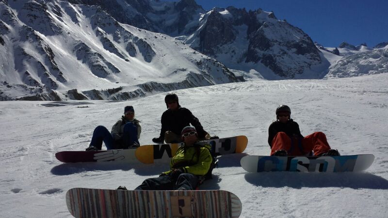un certain niveau est indispensable pour faire la Vallée blanche en snowboard
