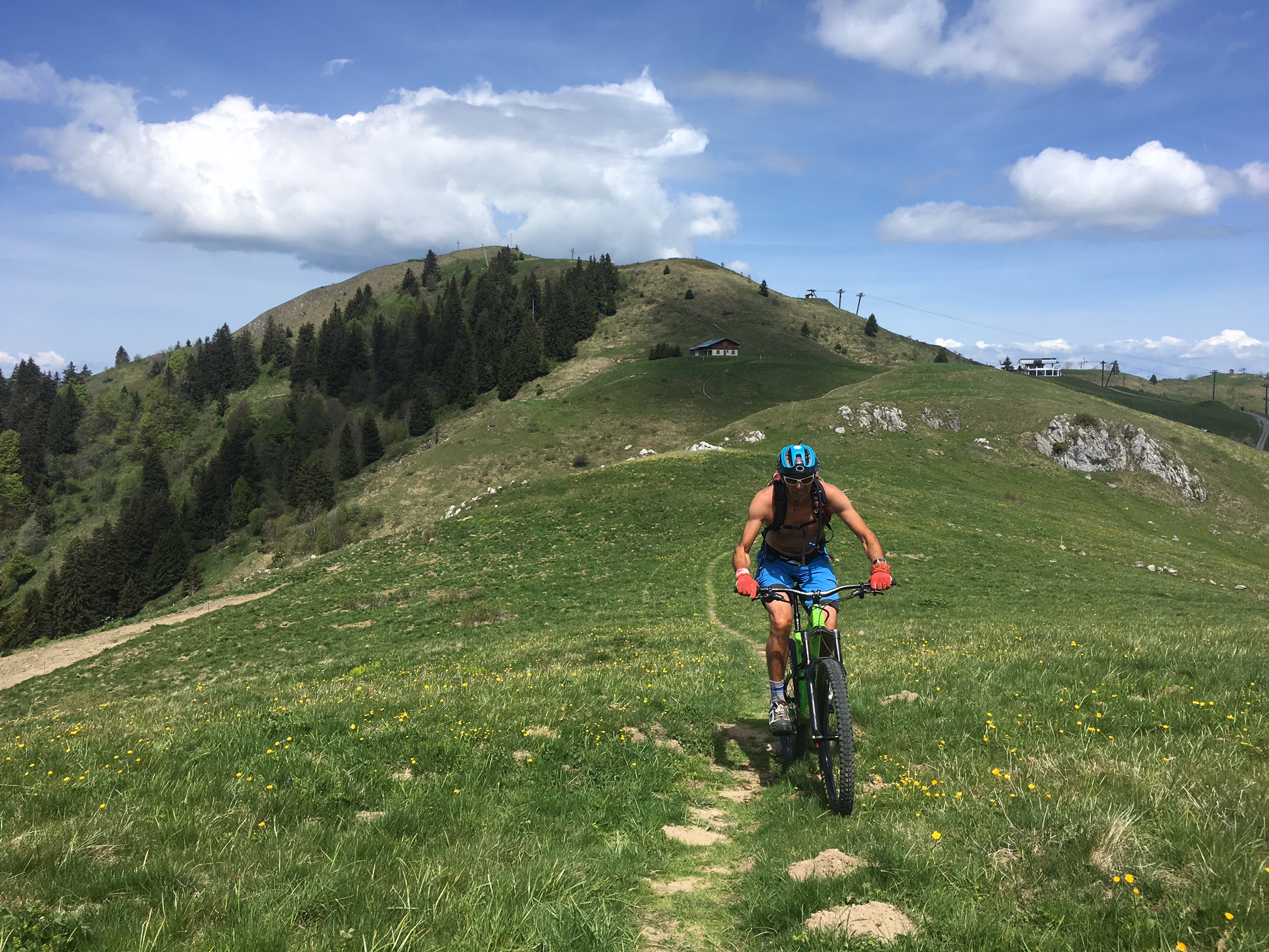 Mountain bike enduro à la pointe de Brasse